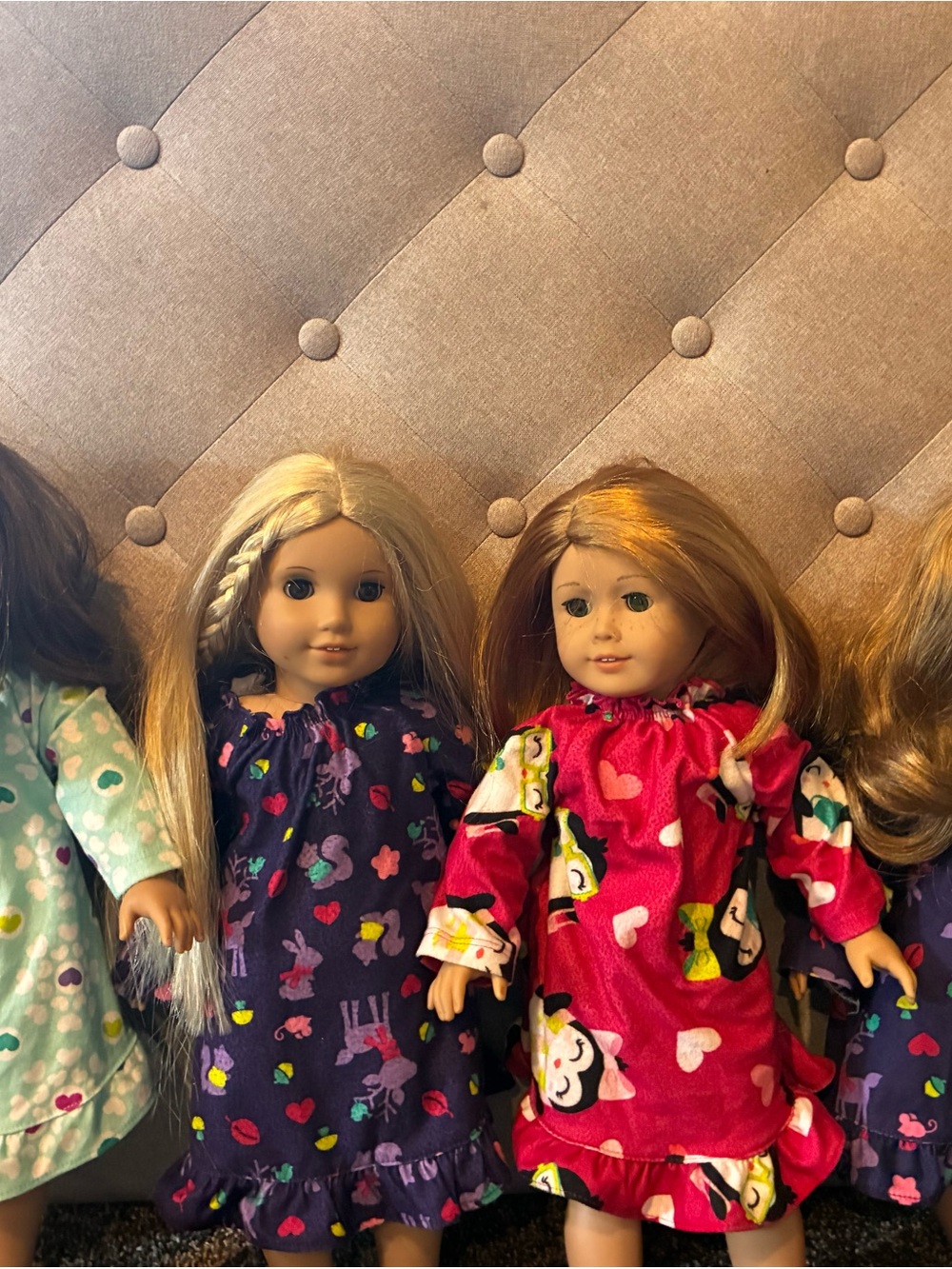 American Girl Doll Pj Set 4 (Dolls Not Included)